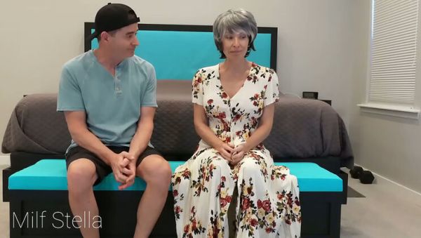 Step Grandma Anal Gift - MILF Stella Fucks Step Son - Huge Tits Anal Adventure - veryfreeporn.com on systemporn.com