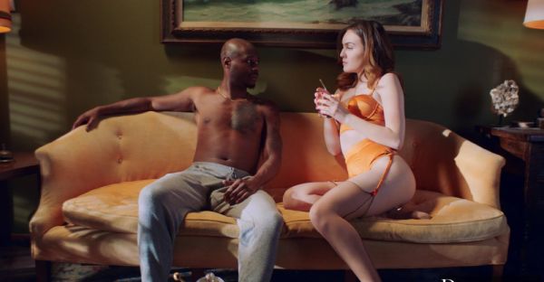 Babes with t*** boobs and hairless privates go wild on a huge dark dick in various positions - alphaporno.com on systemporn.com