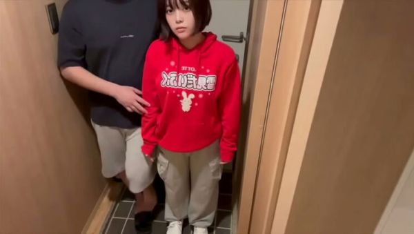 Japanese GF Momoka & Nono Fuck at Front Door After Store Trip - Amateur Asian Blowjob - porntry.com - Japan on systemporn.com