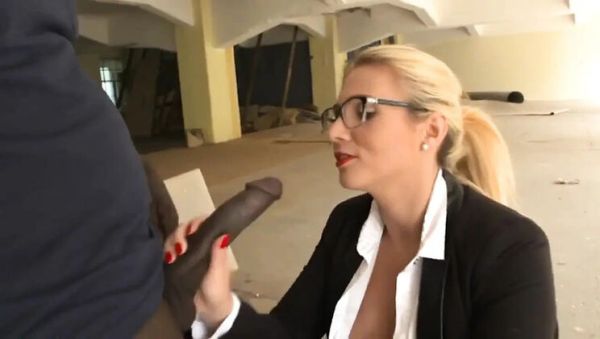 Tatjana Young Blonde Takes Big Black Cock Cum In Mouth - veryfreeporn.com on systemporn.com