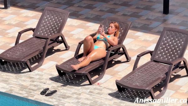 Step Mom Anissa Miller Catches Step Son Jerking Off While She Sunbathes - Big Tits Latina MILF Fucks Him Hard - veryfreeporn.com - Spain - Colombia on systemporn.com