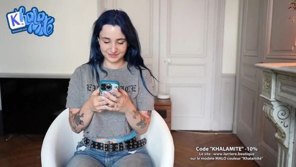 French Hairy Teen Masturbates with Giant Dildo - Big Ass Amateur Solo - veryfreeporn.com - France on systemporn.com