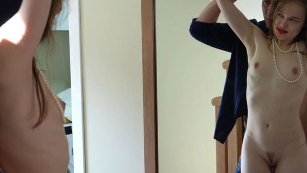 Stepdaddy wants to know if I'm beautiful in stepmom's clothes, lets me rub his cock and fuck my throat - xxxfiles.com on systemporn.com