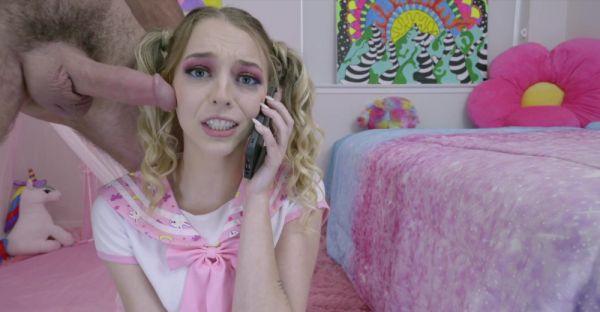 Charles Dera fucked cute teen Lily Larimar on the bed - alphaporno.com on systemporn.com