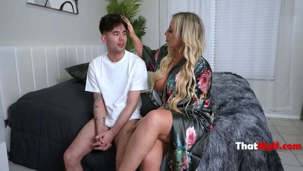 Curvy MILF Tempts Teen with Huge Cock - xxxfiles.com on systemporn.com