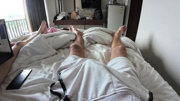 Skinny Girl Can't Resist Huge Dick - Grabs and Sucks It Hard - porntry.com on systemporn.com