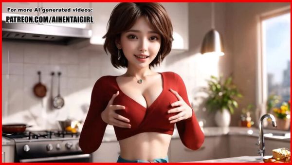Big Tits Aunt Cass Cosplay Nipple Play Kitchen POV Sex 3D Hentai Uncensored - porntry.com - Spain - Japan on systemporn.com