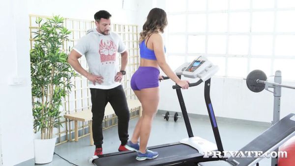 Briana Banderas Hot Latina Gym Sex - Big Ass Fitness Fuck & Cumshot - porntry.com - Usa - Spain on systemporn.com