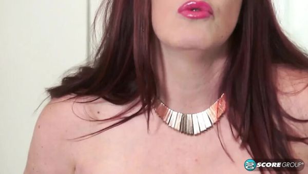 Roxee Robinson Big Tits BBW Solo Masturbation in Red Lingerie Corset - porntry.com - Britain on systemporn.com