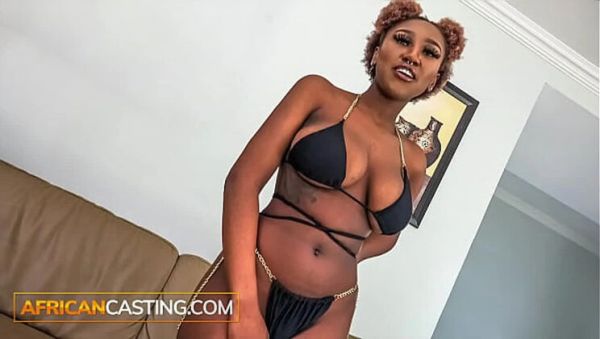 Big Tits African Teen Gets Hardcore Interracial Casting Sex - Rough Doggystyle & Facefuck - porntry.com - Britain on systemporn.com