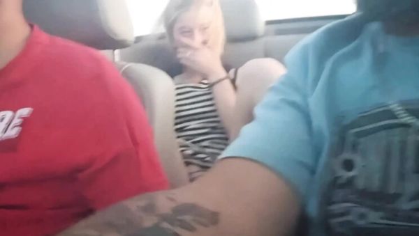 Blonde Teen Fucks Herself with Dildo in Car - Hot Amateur Homemade Sex - porntry.com - Britain on systemporn.com