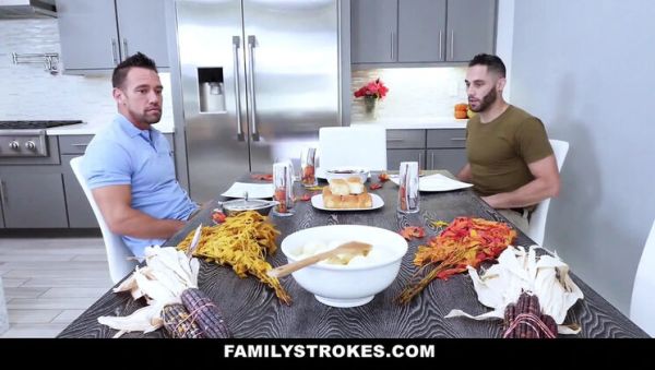 Army Soldier Fucks Stepmom's Hairy Pussy on Thanksgiving - Threesome with Johnny Castle & Phoenix Marie - veryfreeporn.com - Britain on systemporn.com