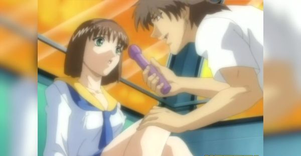 Blue-haired babe betrays hubby in raunchy hentai - alphaporno.com on systemporn.com