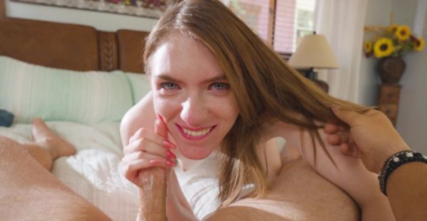 Teen Celestina's blooming lips devouring Billy's thick rod in a POV blowjob - alphaporno.com on systemporn.com
