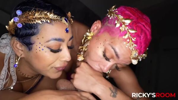 Ms Sapphire, Ricky Johnson And Jasamine Banks - Jasamine And Mss Missionary Video - desi-porntube.com - India on systemporn.com