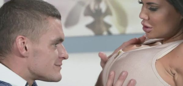 MOM Beautiful Milf with massive fake boobs gets fucked hard before creampie - inxxx.com - Britain on systemporn.com