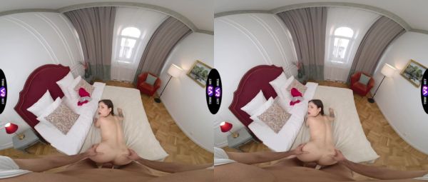 Teen Mandy Moon's seductive brown locks in VR as she gives a sloppy BJ - alphaporno.com on systemporn.com
