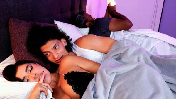 Stepson Helps Stepmom After Getting in Her Bed – Big Tits Latina MILF Blowjob - xxxfiles.com - Spain - Colombia on systemporn.com