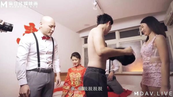 Naughty Bride's Wedding Night Gets Wild with Family Guests - Asian Threesome BJ - xxxfiles.com - China on systemporn.com
