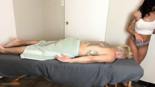 Naughty MILF Massage Therapist Rides a Huge Cock until He Cums Deep inside Her - Amateur Couple - xxxfiles.com on systemporn.com
