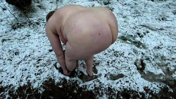 Naked Busty Girl in the Snow – Public Nudity and Humiliation - veryfreeporn.com on systemporn.com