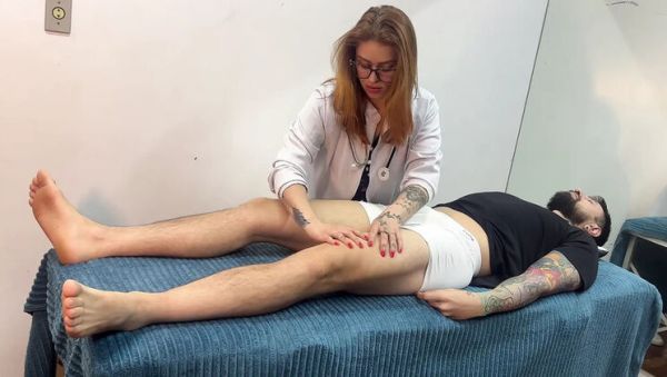 Redhead Nurse Sees My Hard Cock During Leg Check - veryfreeporn.com - Brazil - Portugal on systemporn.com
