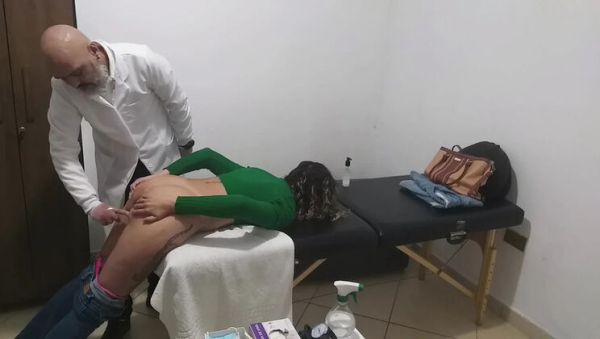 Horny MILF Gets Her Hairy Pussy and Big Ass Checked by Real Doctor - veryfreeporn.com - Portugal on systemporn.com