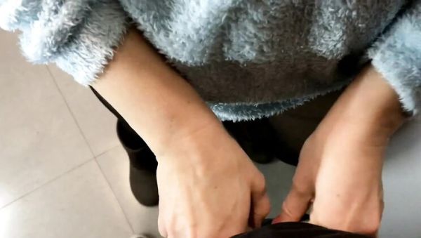 My Wife Pulled Me Into a Public Toilet Again and Made Me Blow My Load in Her Pantyhose POV - veryfreeporn.com on systemporn.com