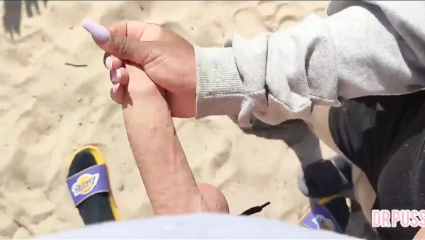 Pregnant Wife Ditched by Hubby Milks a Stranger's Giant Cock on the Beach - porntry.com on systemporn.com