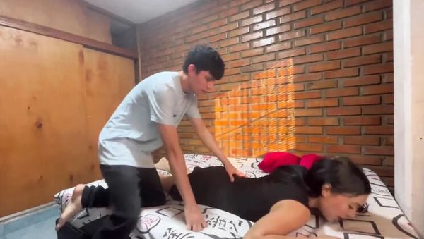 My Big-Ass Colombian Neighbor Ramon Gave Me a Relaxing Massage and Slipped His Huge Cock Inside Me - veryfreeporn.com - Colombia on systemporn.com