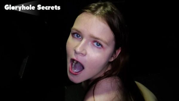 Ava Marina's Gloryhole First Time - Sucking 9 Huge Stranger Cocks Till They Swallow Every Drop - porntry.com - Britain on systemporn.com