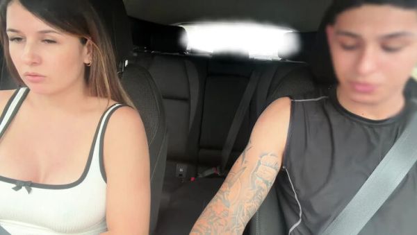 Stepdad's Ride Share Driver Sees My Stepdaughter With No Bra and Slides His Cock Into Her Tight Pussy - veryfreeporn.com on systemporn.com