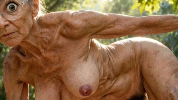 Hairy MILF Yoga Teacher Shows Pussy in Nude Outdoor Class - veryfreeporn.com - Britain on systemporn.com