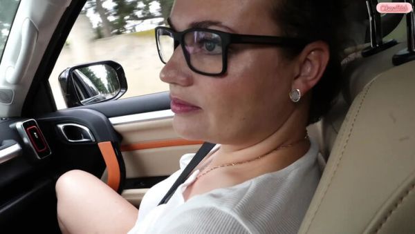 Busty Slut Wife Sucks Stranger's Massive Cock in Car, Greets Her Cuckold Hubby - porntry.com - Russia on systemporn.com