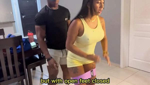 Gym Trainer's Huge BBC Fucks Horny Latina Wife - porntry.com - Spain on systemporn.com