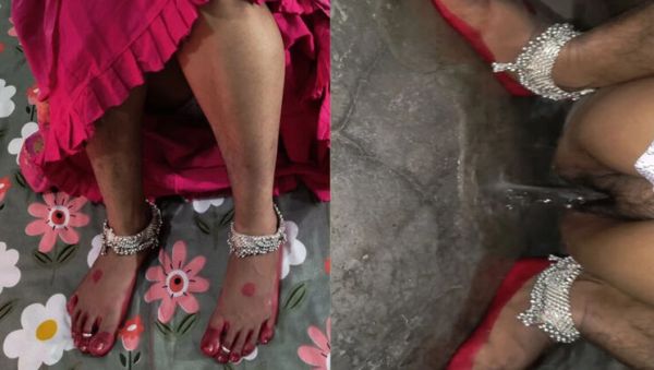 Desi Bhabhi Pissing Close Up – Hairy Pussy & Huge Ass Indian MILF - porntry.com - India on systemporn.com
