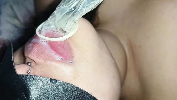ALL THE CUM FROM THE CONDOM IN HER MOUTH MAKES ME CUM AGAIN - Rei da Safadeza - porntry.com - Brazil on systemporn.com