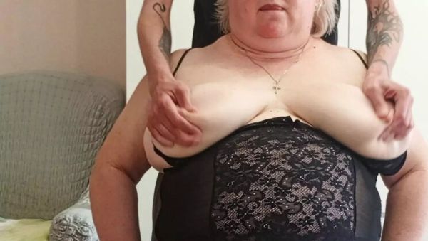 Neighbor Crushes Big Natural Tits, Gets Fucked in Mouth and Cum on Tits - porntry.com on systemporn.com
