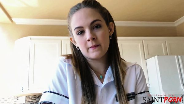 Devon Green in School Uniform Gets Deep Blowjob from Old Stepdad - porntry.com - Britain on systemporn.com