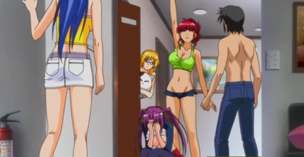 Blondes with big boobs in a steamy anime threesome on the bed - alphaporno.com on systemporn.com